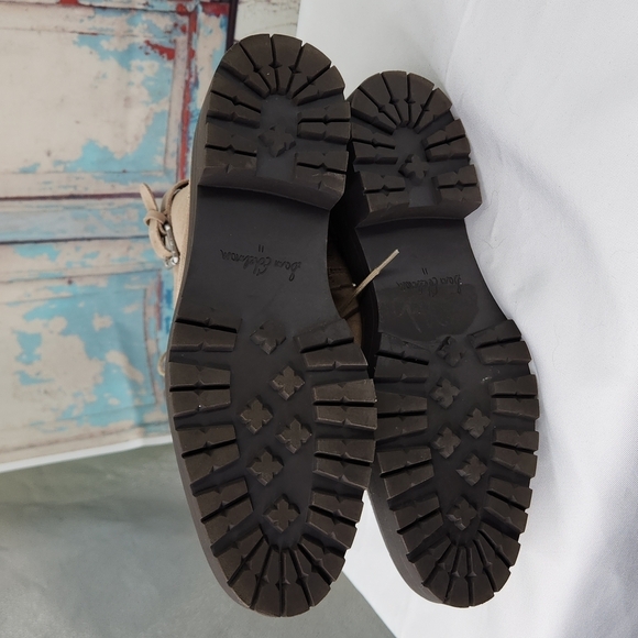 Sam Edelman Junip Combat Boot Brown suede zip - Picture 6 of 7